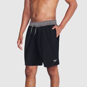 Speedo -  Men's 5.5" Colorblock Swim Shorts Swimsuit  Gray/Black